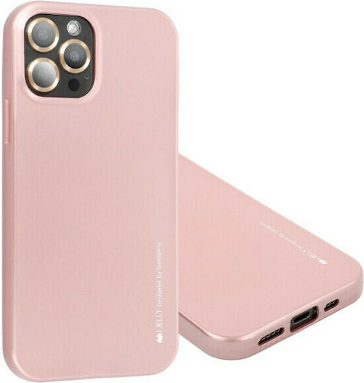 Mercury iJelly Back Cover Silicone Rose Gold (iPhone 13 Pro)