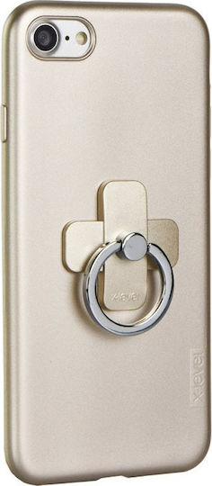 X-Level Jelly Ring Back Cover Plastic Gold (Galaxy J3 2017)