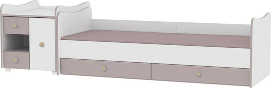Lorelli Babybett Multifunktional Minimax White & Cappuccino für Matratze 60x120cm