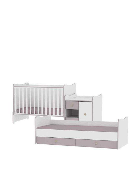 Lorelli Κούνια Πολυμορφική Minimax White για Στρώμα 60x120cm