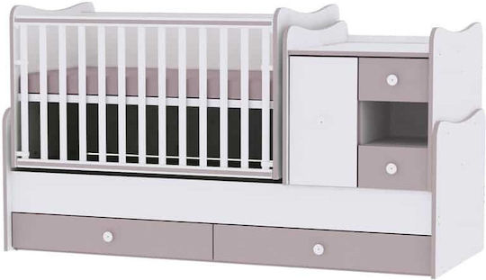 Lorelli Κούνια Minimax White με Συρτάρι