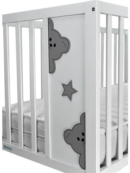 Bebe Stars Crib Life White With Wheels