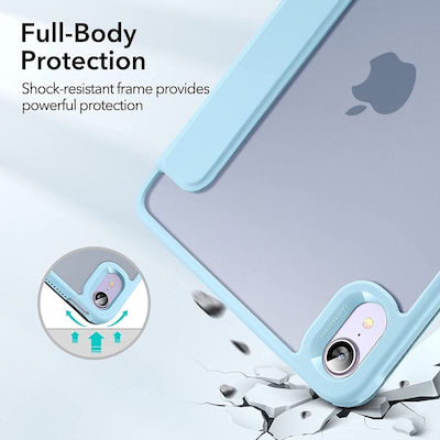 ESR Rebound Hybrid Flip Cover Piele artificială / Plastic Frosted Blue (iPad mini 2021)