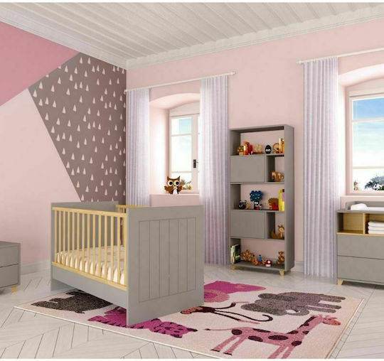 Asterias Bebe Πολυμορφική Κούνια Baby Moon Γκρι