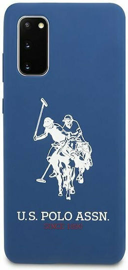 U.S. Polo Assn. Silicone Collection Back Cover Silicon Albastru marin (Galaxy S20)