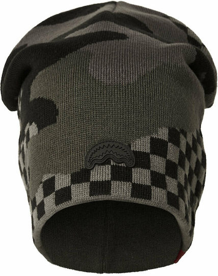 Never Sleep Beanie Căciulă Pentru Bărbați În Culoare Full Face Gri
