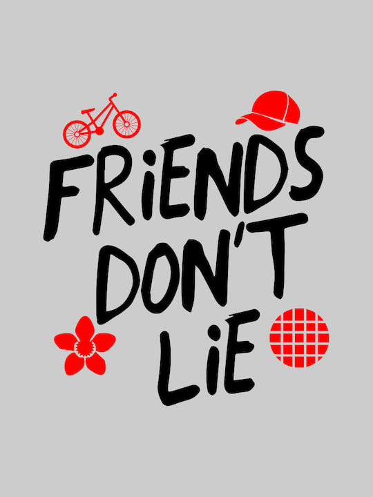 Friends Don't Lie T-shirt σε Μαύρο χρώμα