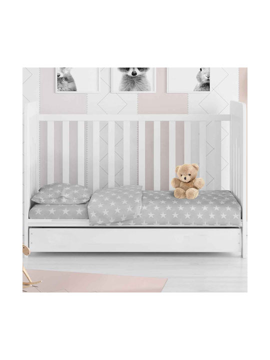 Dimcol Baby Bettbezug Star 35 Grey 120x160cm.