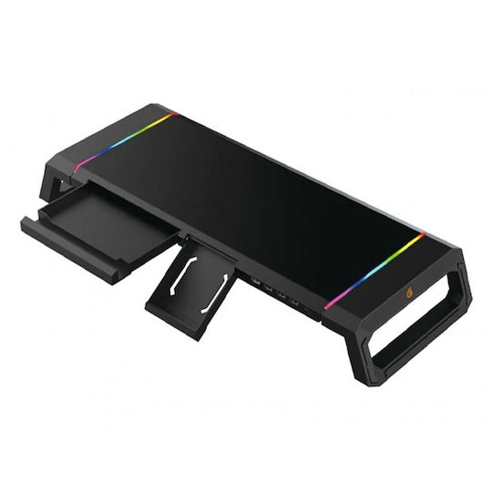 Conceptronic HUB USB RGB Monitor Stand Βάση Γραφείου Οθόνης