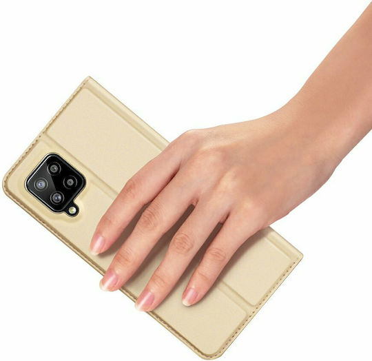 Dux Ducis Skin Pro Book Δερματίνης Χρυσό (Galaxy A42)