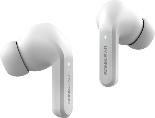 Sonic Gear TWS12ANCW In-ear Bluetooth Handsfree Ακουστικά με Θήκη Φόρτισης Λευκά