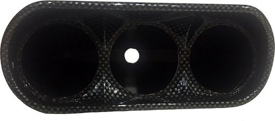 Auto Gauge Βάση Οργάνων Αυτοκινήτου Τριπλή 52mm για τοποθέτηση στο Ταμπλό Τύπου Carbon