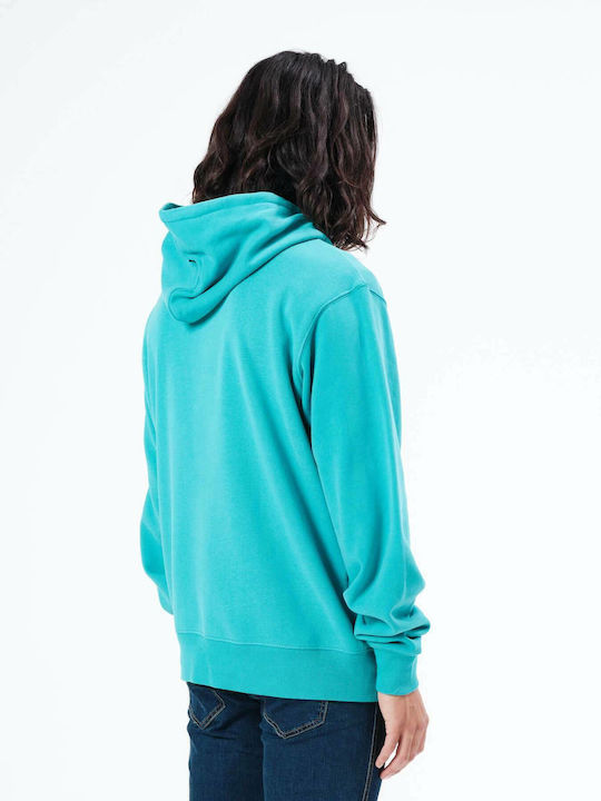 212.EM20.01 Sweatshirt with Hood Turquoise