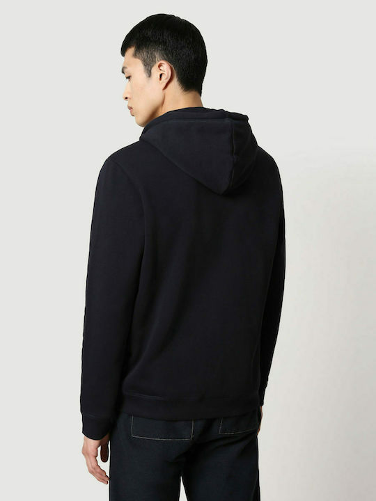 Napapijri Men's Sweatshirt with Hood and Pockets Navy