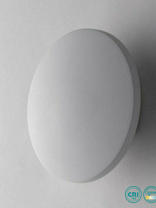 Fan Europe Amon Wandmontierte Außen-Deckenleuchte LED IP54 6W mit Warmweiß Licht 5x4εκ.