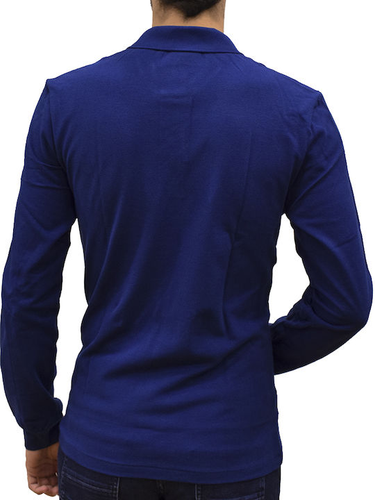 Polo Long Sleeve Blouse Blue