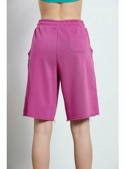 BodyTalk Women's Sporty Bermuda Shorts Purple