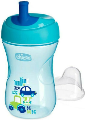 Chicco Advanced Cup Easy Drinking Обучителна Чаша Пластмаса Светлосин за 12m+m+ 266мл