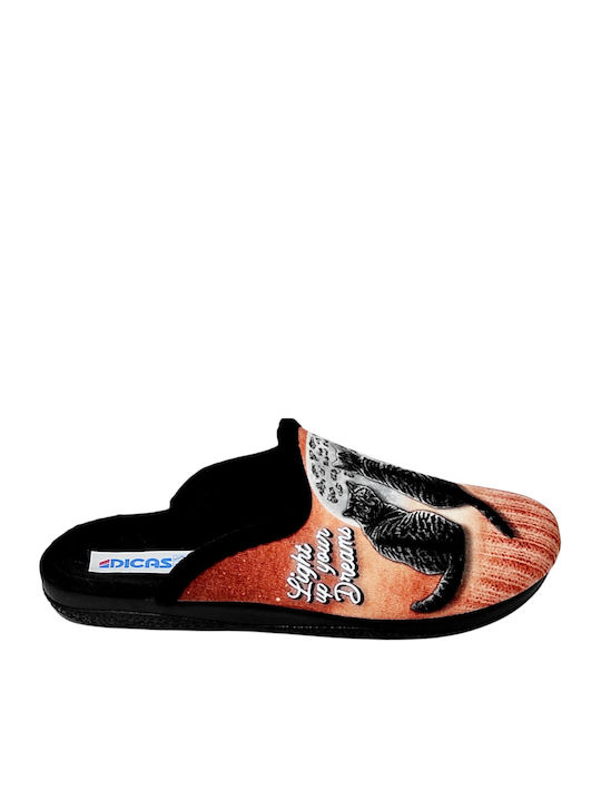 Dicas Animal Women's Slippers In Orange Colour