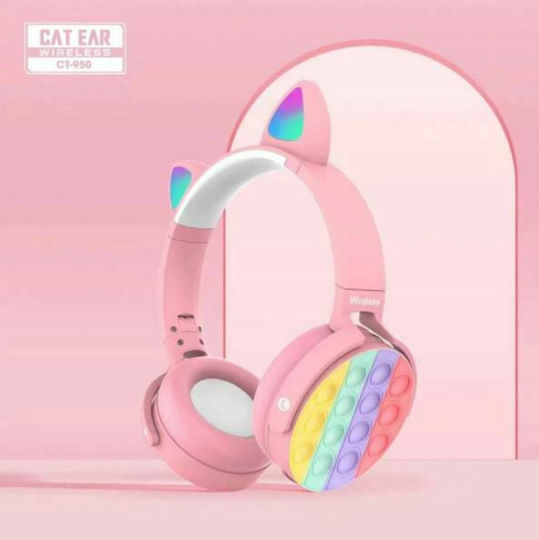 CT-950 Kabellose Bluetooth Am Ohr Kopfhörer mit 18 Stunden Betriebszeit Rosa