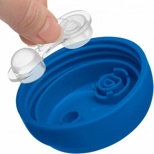 Chicco Training Cup Baby Sippy Cup Plastic with Handles Light Blue Crocodile for 6m+ 200ml