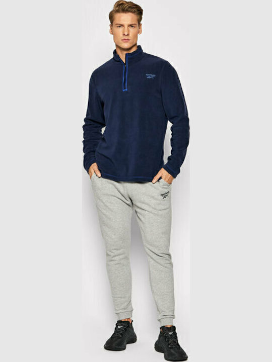 Athletic Long Sleeve Blouse Vector Navy