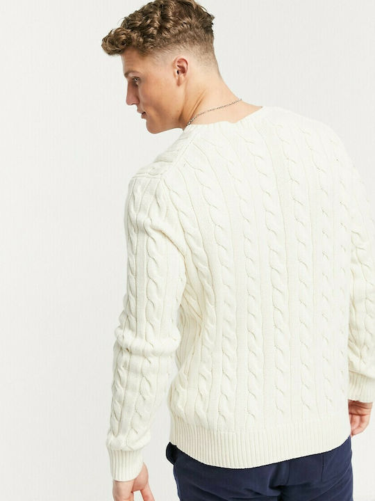 Ralph Lauren Men's Long Sleeve Sweater White 710775885024