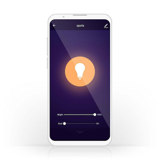 Nedis Smart Lampe LED 4.9W für Fassung E14 Einstellbar Weiß 470lm Dimmbar