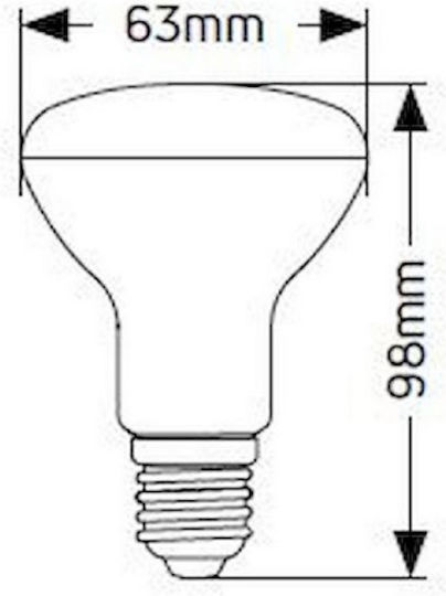 Geyer Λάμπα LED 8W για Ντουί E27 και Σχήμα R63 Φυσικό Λευκό 806lm