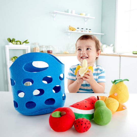 Hape Fruit & Vegetable Game Toddler Fruit Basket 8pcs
