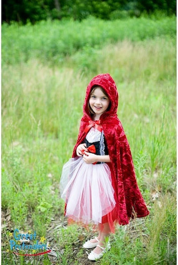 Little Red Riding Hood Carnival Cape Red 1pcs