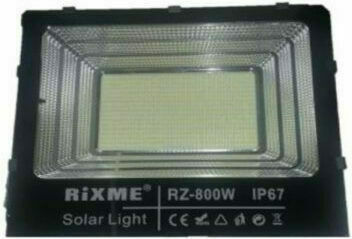 Rixme Rezistent la apă Panouri solare Proiector LED 800W cu Senzor de Mișcare și Telecomandă IP67