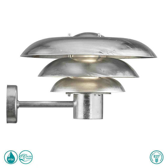 Nordlux Kurnos 35 Lumină de exterior cu abajur montată pe perete E27 IP54 35x23.7εκ.