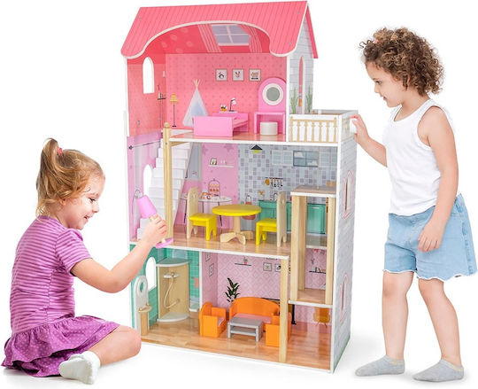 Viga Toys Big Fancy Ξύλινο Κουκλόσπιτο