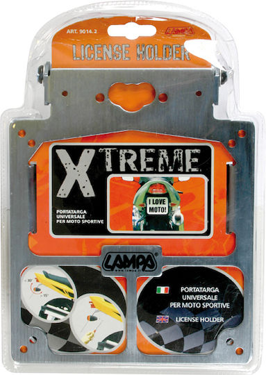 Lampa Foldable Motorcycle License Plate Holder Xtreme for Folding Motorcycle License Plate Holder