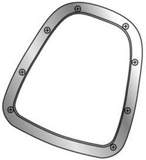 Lampa Car Gear Shift Frame Decoration W Gear Shift Frame Nickel in Silver Color