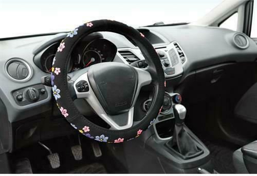 Lampa Car Steering Wheel Cover Blossom with Diameter 37-39cm Synthetic Multicolour