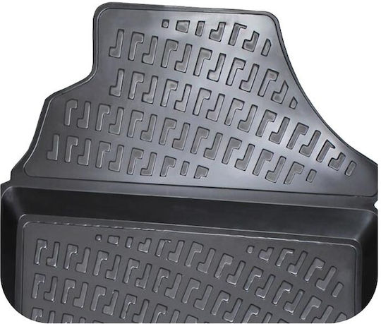 Rizline Set of Front and Rear Mats 4pcs Tray Type for Opel Vectra 1998-2002 Black