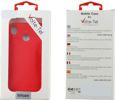 Volte-Tel Camera Guard Silicone Back Cover Red (Realme C21Y / C25Y)