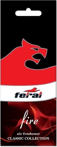 Feral Αρωματική Καρτέλα Κρεμαστή Αυτοκινήτου Classic Collection Fire