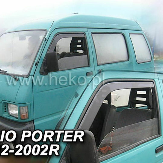 Heko Set of Windbreakers Front Car Dark Fime for Mercedes-Benz Porter 2pcs