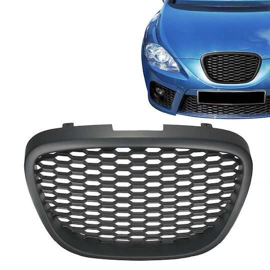 goodGo Honeycomb Μάσκα για Seat Leon 1p 05-09 Μαύρη