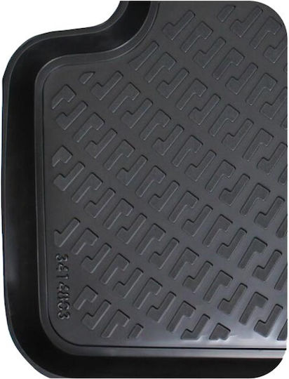 Rizline Set of Front and Rear Mats 4pcs Tray Type for Mini Countryman 2017 Black