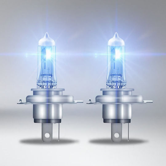 Osram Lamps Car Cool Blue Intense +100% H4 Halogen 5000K Cold White 12V 55W 2pcs