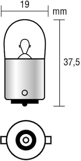 Lampa Lamps Car Single filament R10W 24V 10W 2pcs