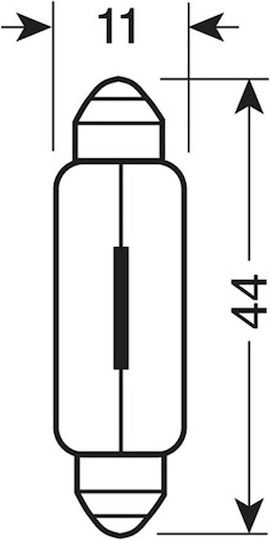 Lampa Lamps Car SV8.5-8 12V 15W 2pcs