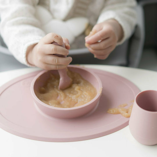 Ezpz Feeding Set Tiny made of Silicone Pink 3pcs for 4+ months