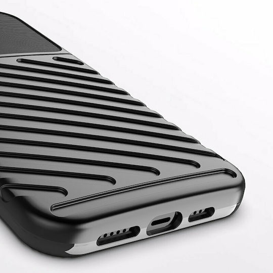 Powertech Back Cover Silicon Negru (iPhone 13 Pro Max)