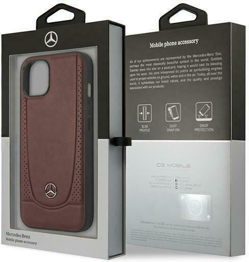 Mercedes-Benz Urban Back Cover Δερμάτινο Κόκκινο (iPhone 13 mini)