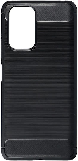Forcell Carbon Brushed Back Cover Σιλικόνης Μαύρο (Redmi Note 10 Pro)